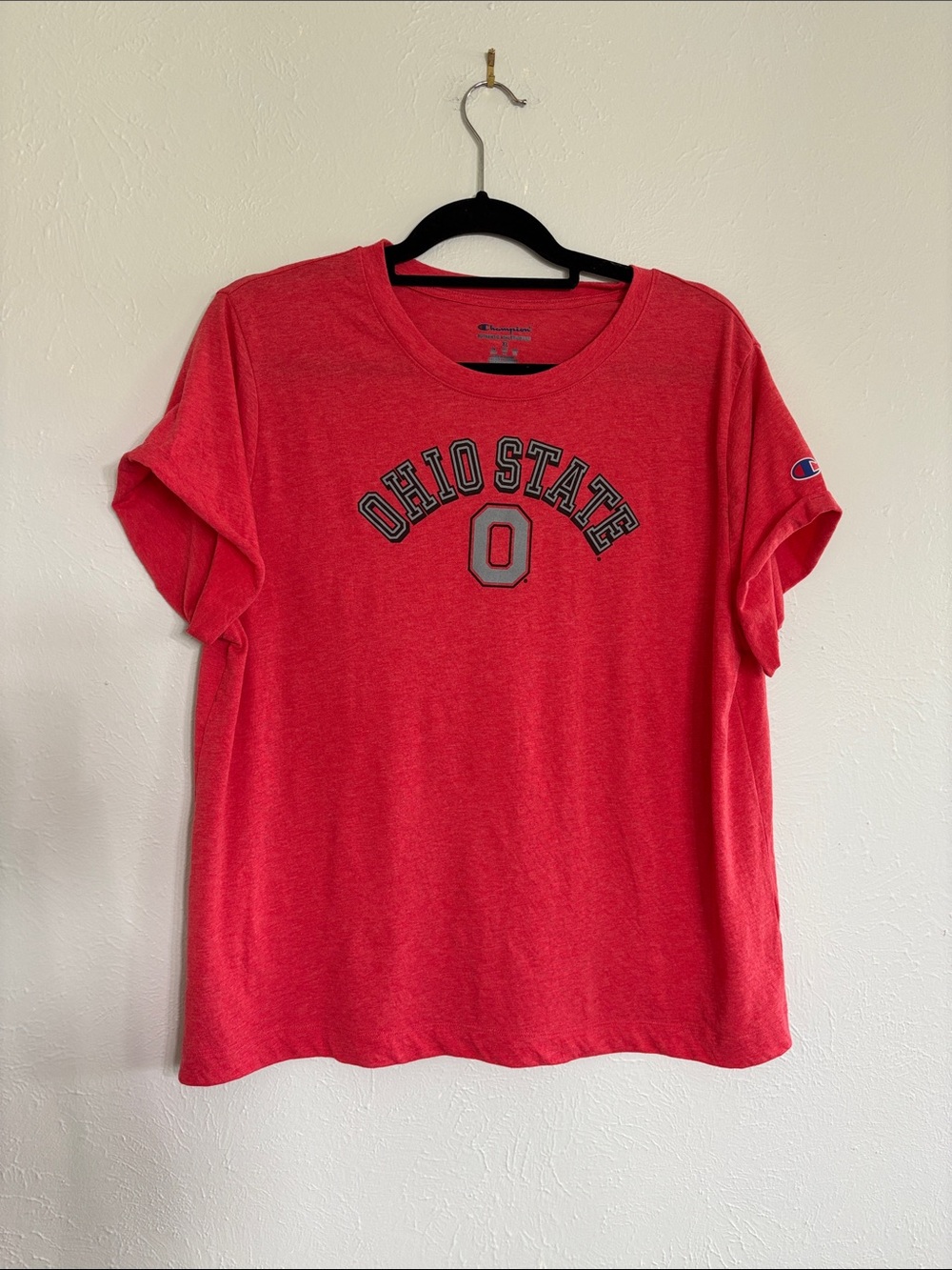 Champion Red Ohio State T-Shirt